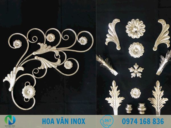 hoa văn inox, phụ kiện hoa văn inox